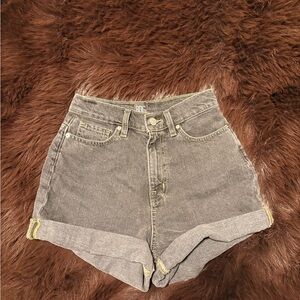 BDG Women's High-Waisted Gray Jean Shorts